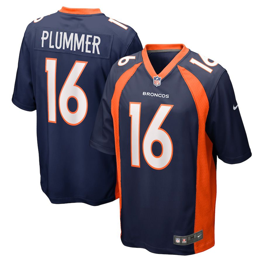Men Denver Broncos #16 Jake Plummer Nike Navy Retired Player NFL Jersey->detroit lions->NFL Jersey